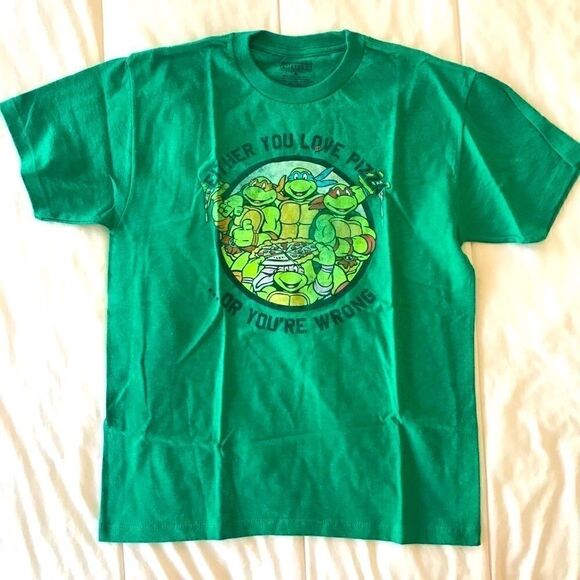 Teenage Mutant Ninja Turtles Boys' Pizza T-Shirt - Picture 1 of 1